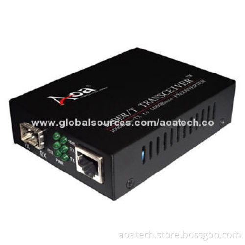SFP Media Converter with SFP Socket for Main Brand SFP ModulesNew